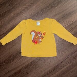 Gymboree Embroidered Squirrel Top (12-18m)